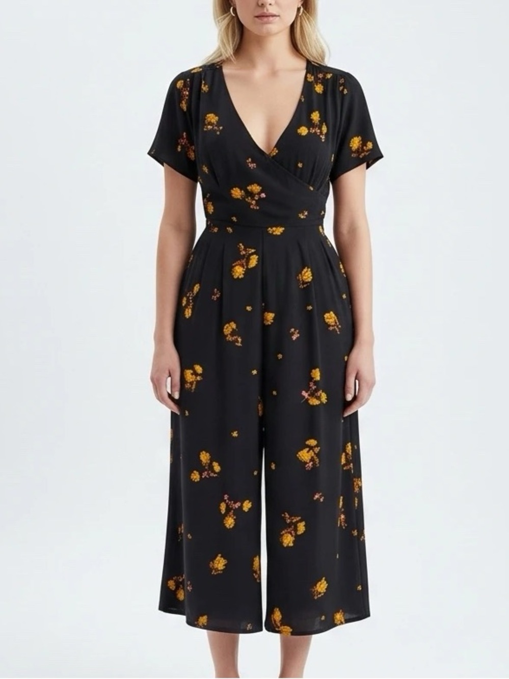 MinkPink Black Floral Jumpsuit